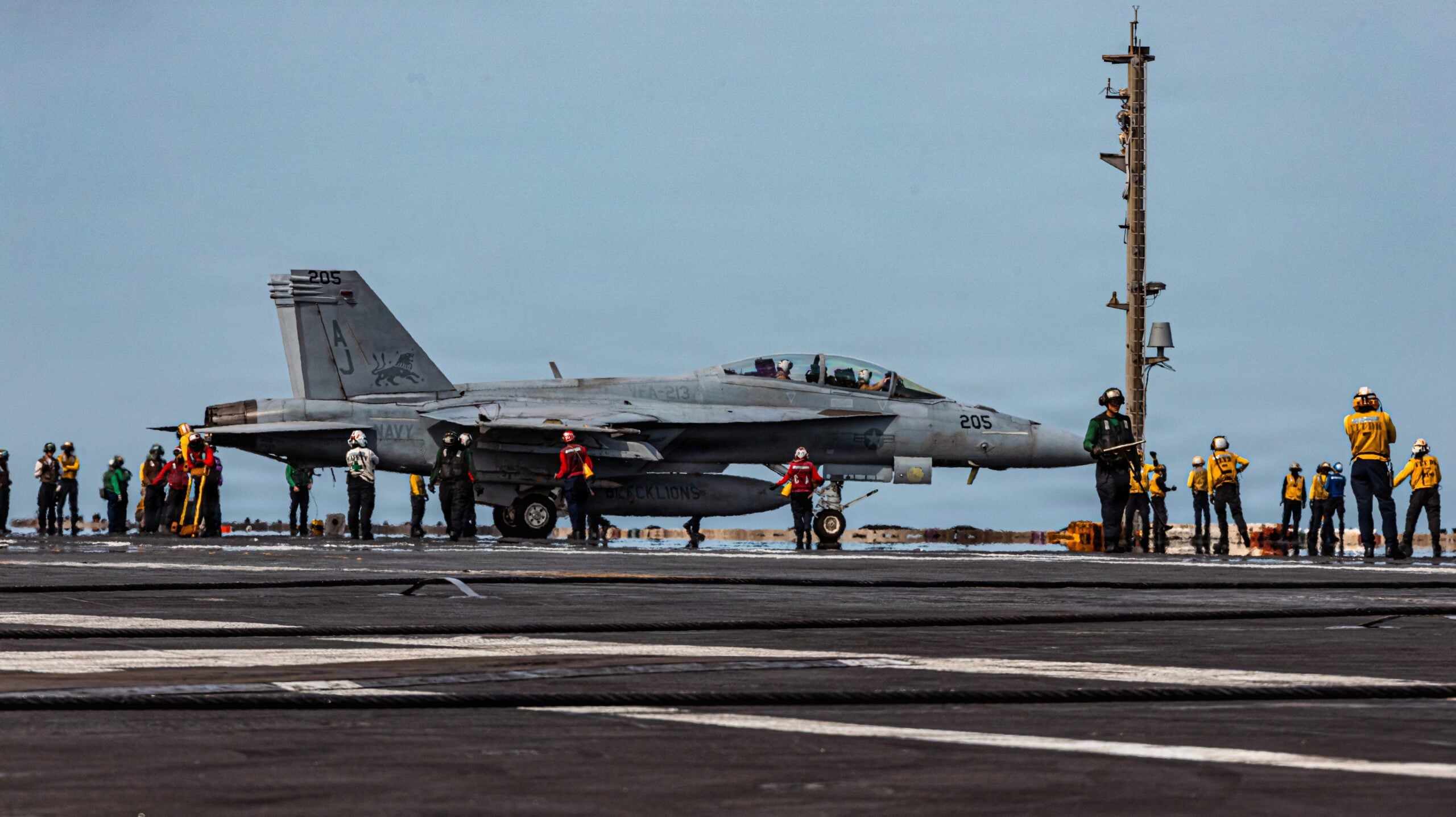 Flugbetrieb an Bord der USS Gerald R. Ford in der vergangenen Woche.